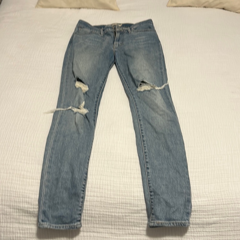 Levi high rise skinny jeans